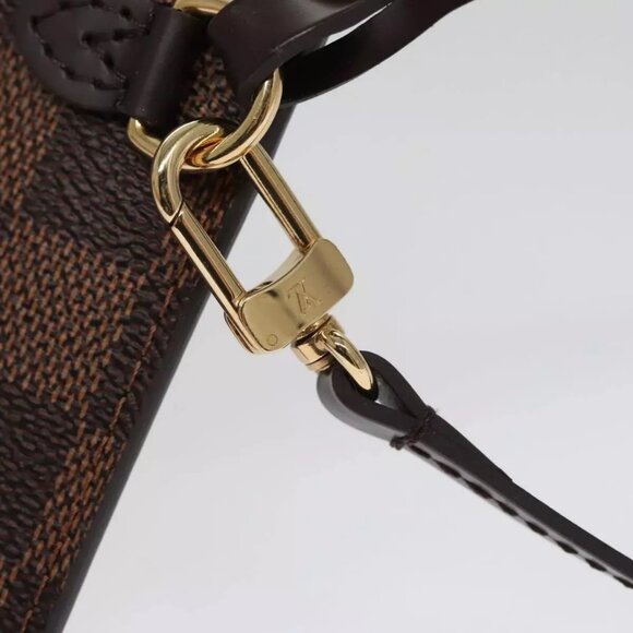 LOUIS VUITTON Damier Ebene Neverfull PM Pouch Pouch LV Auth - Picture 11 of 16